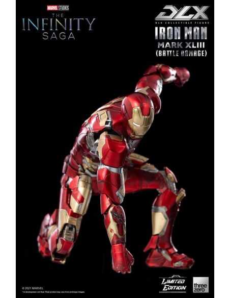 Infinity Saga Figura 1/12 DLX Iron Man Mark 43 (Battle Damage)