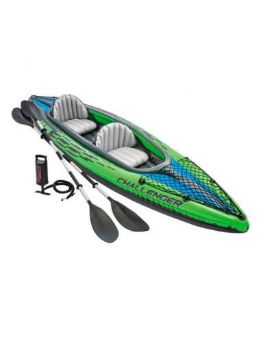 Intex 68306 -  kayak hinchable k2 2 personas con 2 remos y bomba