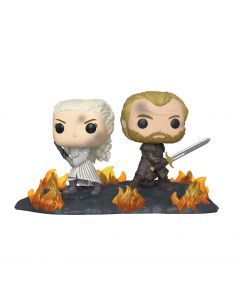 Funko pop escenas juego de tronos daenerys & jorah con espadas entre el fuego 44824