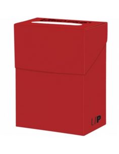 Caja de mazo para cartas new solid ultra pro roja 85 cartas