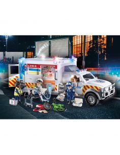 Playmobil vehiculo de rescate: us ambulance