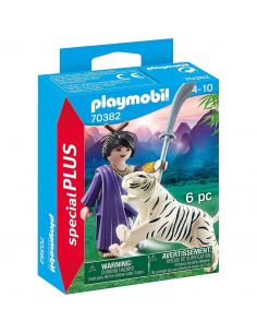Playmobil luchadora asiatica con tigre