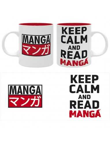 Taza keep calm and read manga