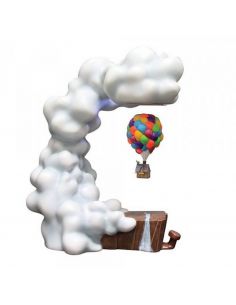 Figura levitadora enesco disney pixar up casa con globos