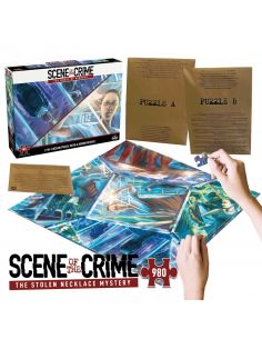 Juego mesa puzzle escena del crimen