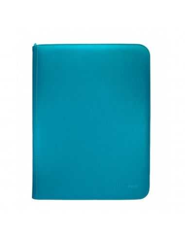 Carpeta con cremallera ultra pro 9 bolsillos verde azulado