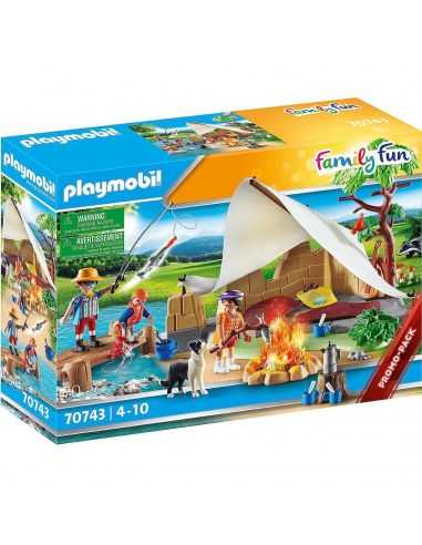 Playmobil familia acampada