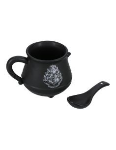 Taza de cerámica paladone harry potter caldero mágico y cuchara hogwarts 1