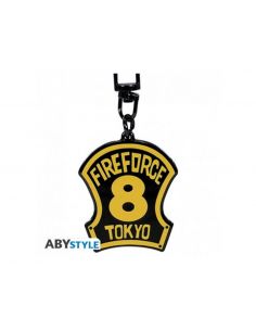 Llavero abystyle fire force emblema division 8