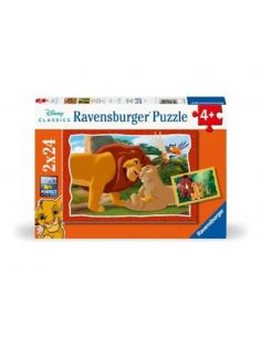 Puzzle ravensburger el rey leon 2x24