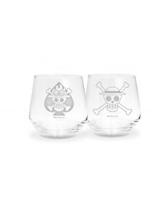 Pack 2 vasos abystyle one piece luffy & ace