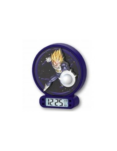 Reloj despertador luz dragon ball z vegeta