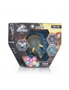 Figura wow! pod jurassic world triceratops sfx con sonido