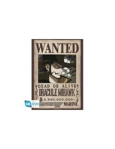 Poster gb eye chibi one piece wanted mihawk wano