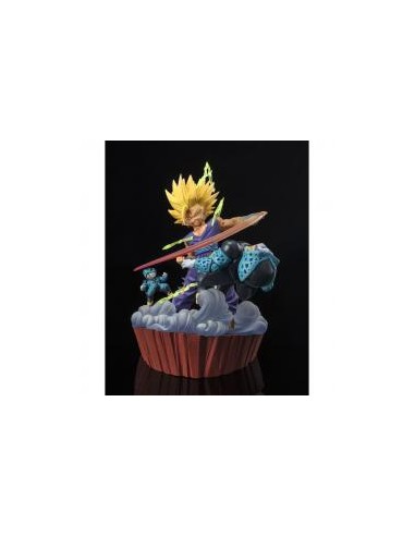 Figura tamashii nations dragon ball z figuarts zero super saiyan 2 son gohan - anger exploding into power -  extra battle premiu